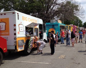 Just One Row of Food Trucks
